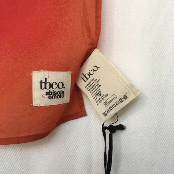 TBCo x abisola omole cotton bandana scarf - red ombre - Picture 7 of 13